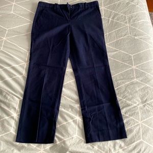 GAP tailored crop stretch  slacks navy sz 4R